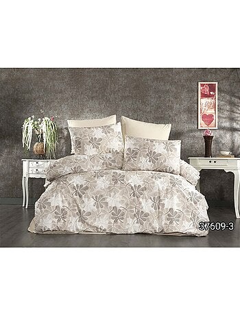 Parure housse de couette et taie(s) d'oreiller coton imprimé