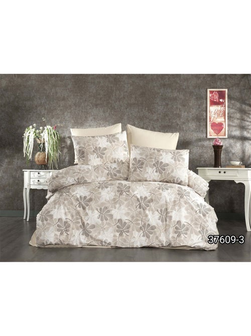 Parure housse de couette et taie(s) d'oreiller coton imprimé - Kiabi