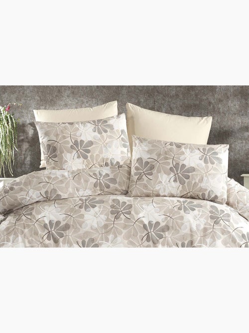 Parure housse de couette et taie(s) d'oreiller coton imprimé - Kiabi