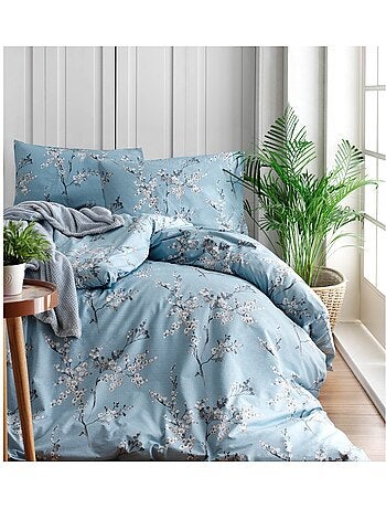 Parure housse de couette et taie(s) d'oreiller coton imprimé