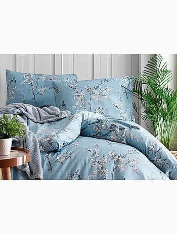 Parure housse de couette et taie(s) d'oreiller coton imprimé