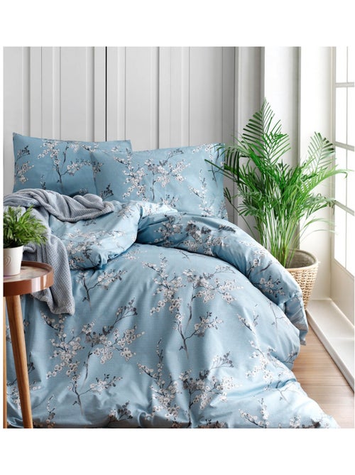Parure housse de couette et taie(s) d'oreiller coton imprimé - Kiabi