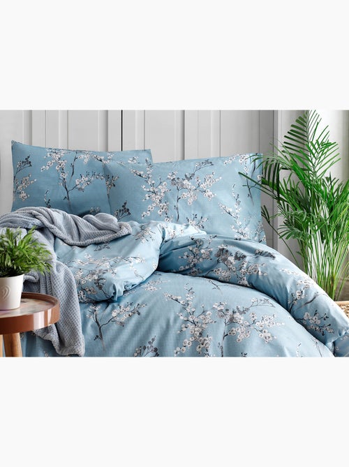 Parure housse de couette et taie(s) d'oreiller coton imprimé - Kiabi