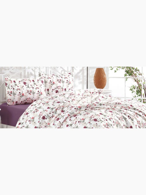 Parure housse de couette et taie(s) d'oreiller coton imprimé - Kiabi