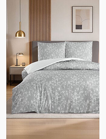 Parure housse de couette et taie(s) d'oreiller coton imprimé