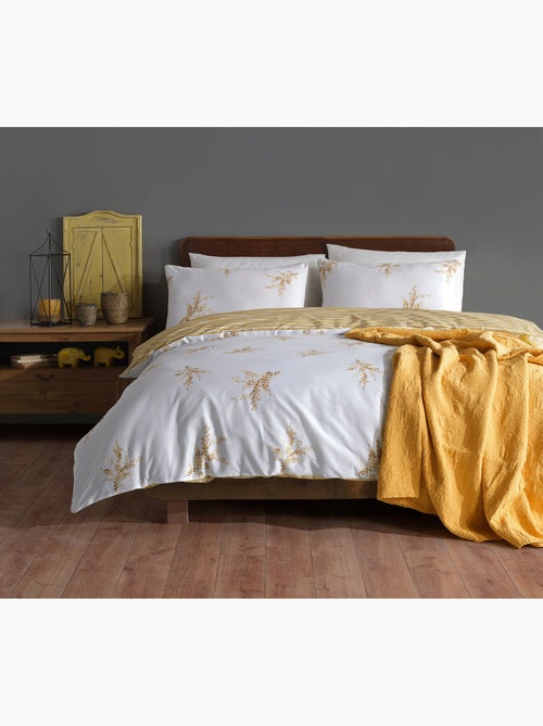Parure housse de couette et taie(s) d'oreiller coton imprimé - Kiabi