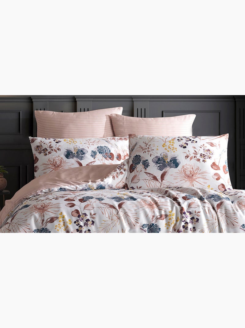 Parure housse de couette et taie(s) d'oreiller coton imprimé Multicolore - Kiabi