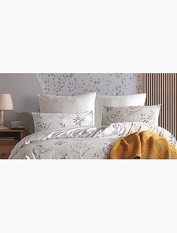 Parure housse de couette et taie(s) d'oreiller coton imprimé