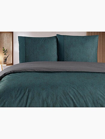 Parure housse de couette et taie(s) d'oreiller coton imprimé