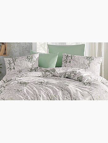 Parure housse de couette et taie(s) d'oreiller coton imprimé