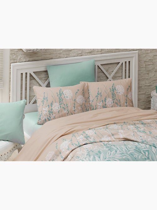Parure housse de couette et taie(s) d'oreiller coton imprimé - Kiabi