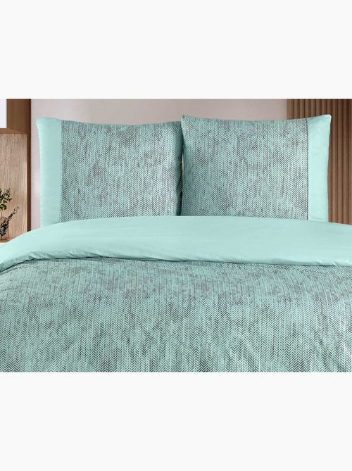 Parure housse de couette et taie(s) d'oreiller coton imprimé - Kiabi