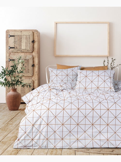 Parure housse de couette et taie(s) oreiller 100% Coton - Kiabi Parure housse de couette et taie(s) oreiller 100% Coton - Kiabi