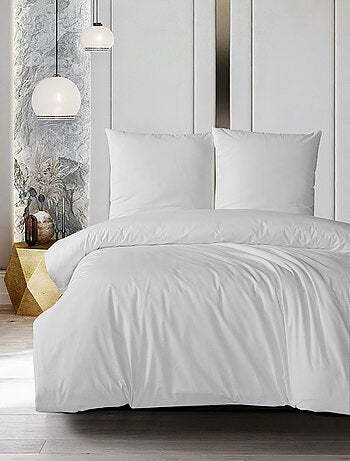 Parure housse de couette et taie(s) oreiller 100% Coton