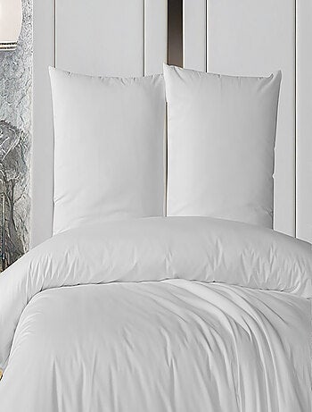Parure housse de couette et taie(s) oreiller 100% Coton