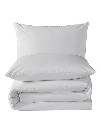 Parure housse de couette et taie(s) oreiller 100% Coton
