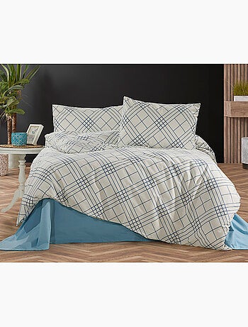 Parure housse de couette et taie(s) oreiller 100% Coton
