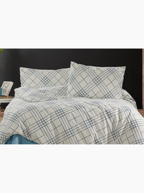 Parure housse de couette et taie(s) oreiller 100% Coton - Kiabi Parure housse de couette et taie(s) oreiller 100% Coton - Kiabi