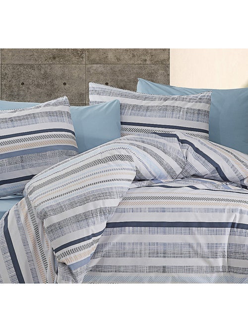 Parure housse de couette et taie(s) oreiller 100% Coton - Kiabi Parure housse de couette et taie(s) oreiller 100% Coton - Kiabi