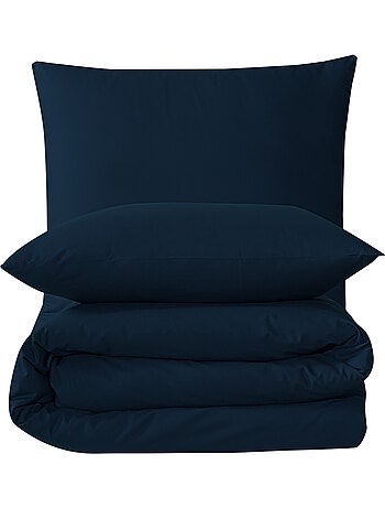 Parure housse de couette et taie(s) oreiller 100% Coton