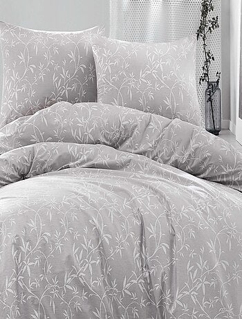 Parure housse de couette et taie(s) oreiller 100% Coton