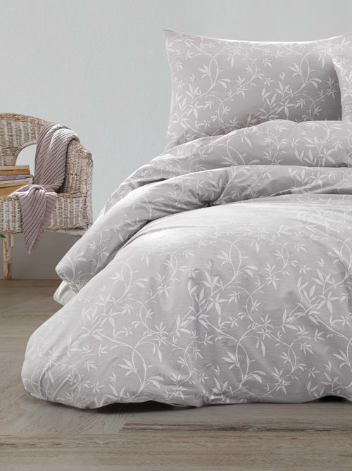 Parure housse de couette et taie(s) oreiller 100% Coton - Kiabi