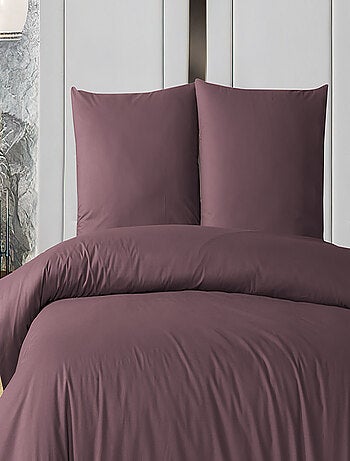 Parure housse de couette et taie(s) oreiller 100% Coton