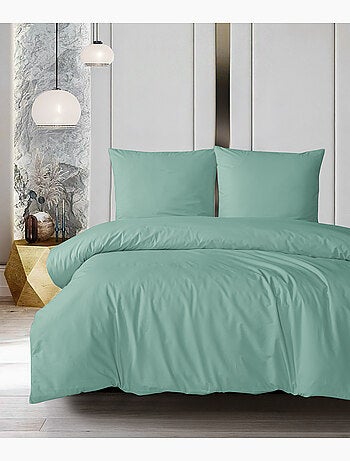 Parure housse de couette et taie(s) oreiller 100% Coton