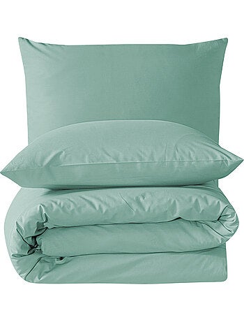 Parure housse de couette et taie(s) oreiller 100% Coton