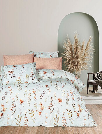 Parure housse de couette et taie(s) oreiller 100% Coton