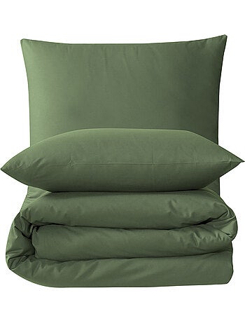 Parure housse de couette et taie(s) oreiller 100% Coton