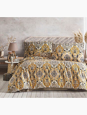 Parure housse de couette et taie(s) oreiller 100% Satin de Coton