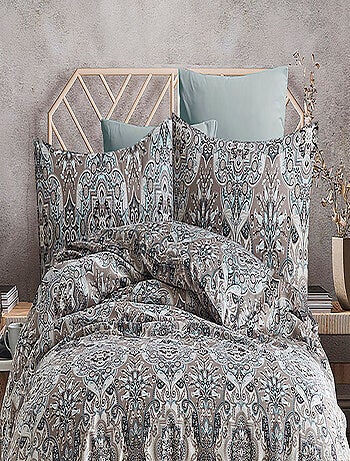 Parure housse de couette et taie(s) oreiller 100% Satin de Coton