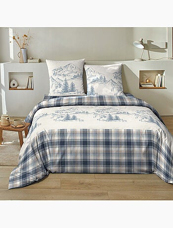 Parure housse de couette flanelle