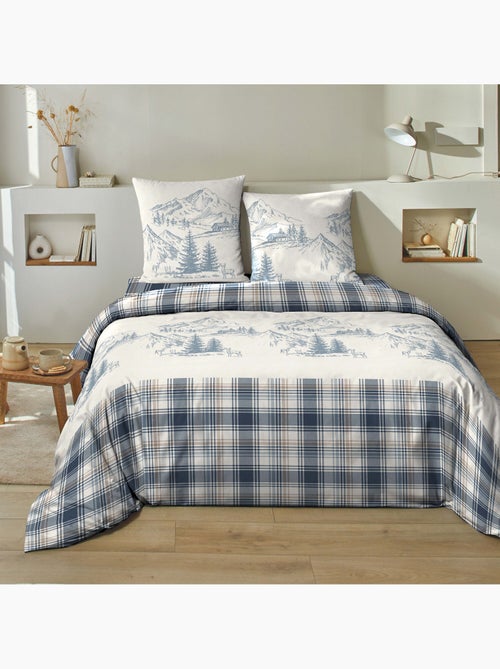 Parure housse de couette flanelle - Kiabi