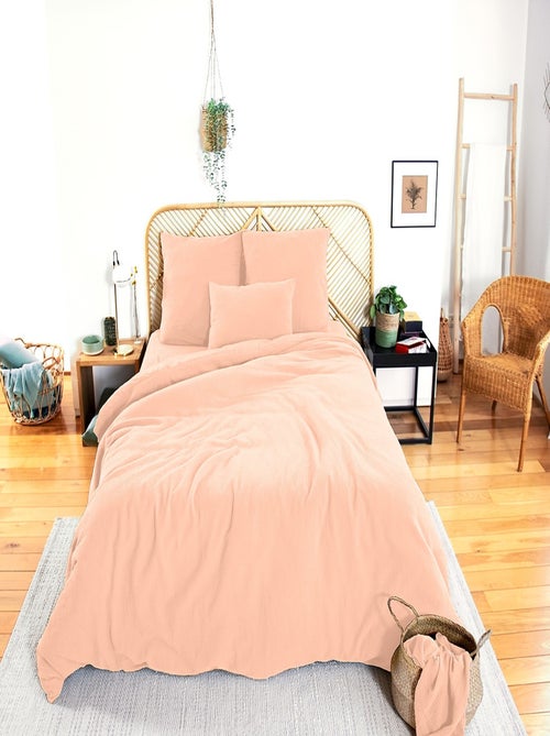 Parure housse de couette Gaze de coton - Kiabi