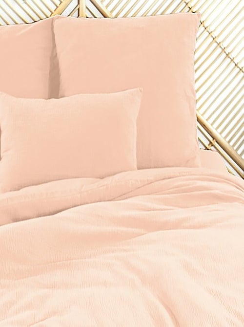 Parure housse de couette Gaze de coton - Kiabi