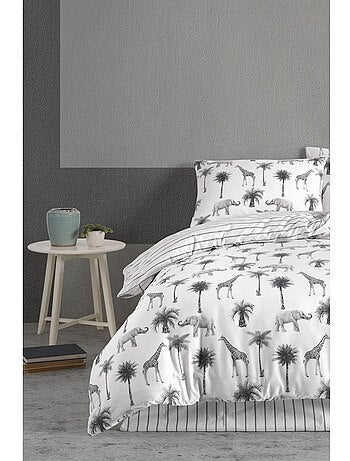 Parure housse de couette imprimé