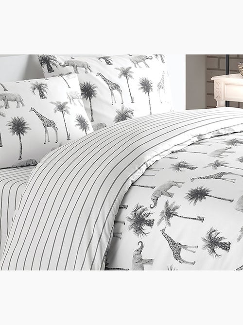 Parure housse de couette imprimé - Kiabi
