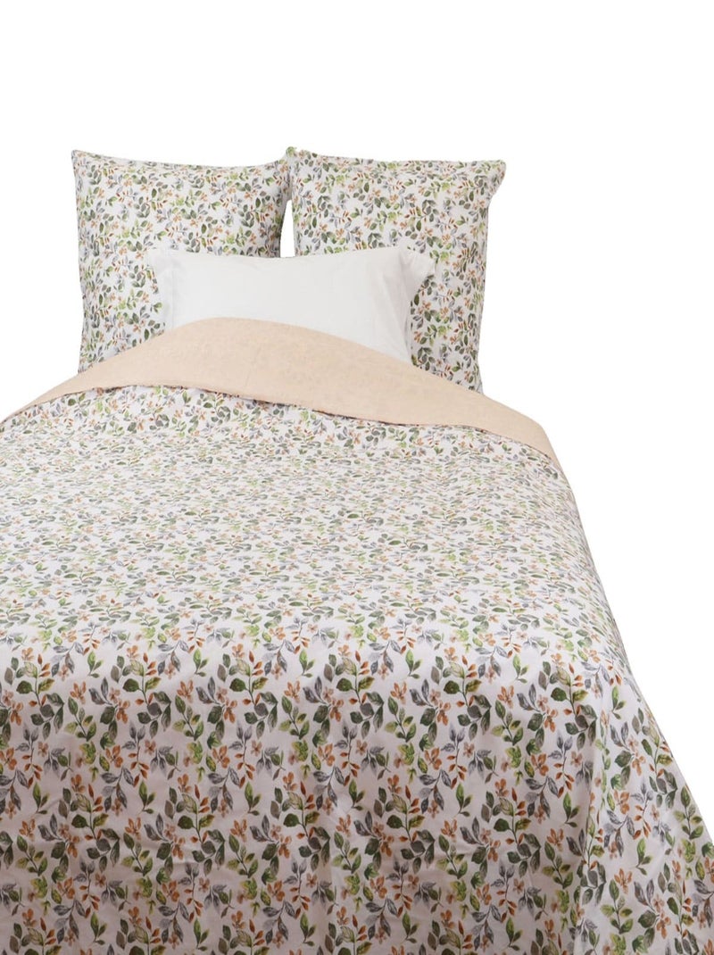 Parure housse de couette imprimés coton 120 gr FRANÇIA Bleu - Kiabi