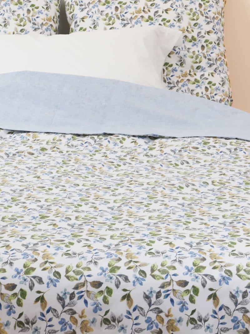 Parure housse de couette imprimés coton 120 gr FRANÇIA Rose - Kiabi