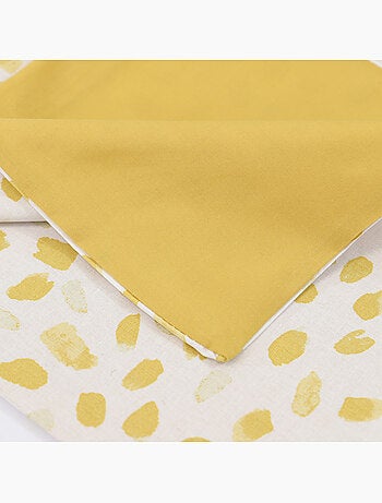 Parure housse de couette imprimés coton réversible SOPHIE