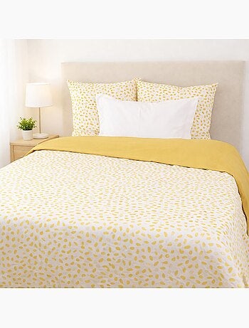 Parure housse de couette imprimés coton réversible SOPHIE