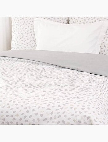 Parure housse de couette imprimés coton réversible SOPHIE