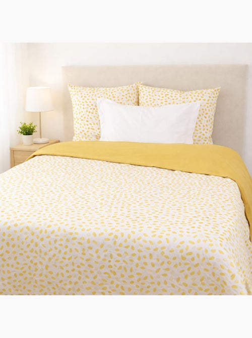 Parure housse de couette imprimés coton réversible SOPHIE - Kiabi