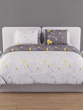 Parure Housse de couette LISA 57 fils/ cm2, par Soleil d'Ocre avec 2 taies d'oreiller