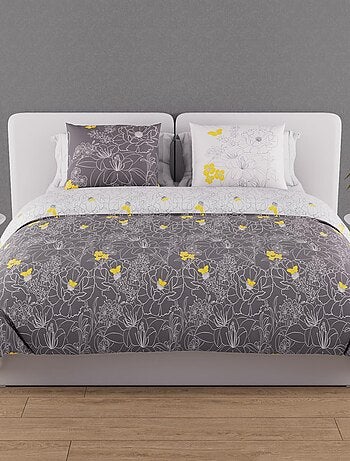 Parure Housse de couette LISA 57 fils/ cm2, par Soleil d'Ocre avec 2 taies d'oreiller