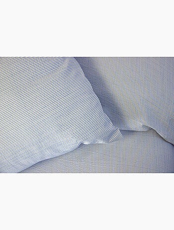 Parure housse de couette Littoral microfibre effet seersucker 240x260cm