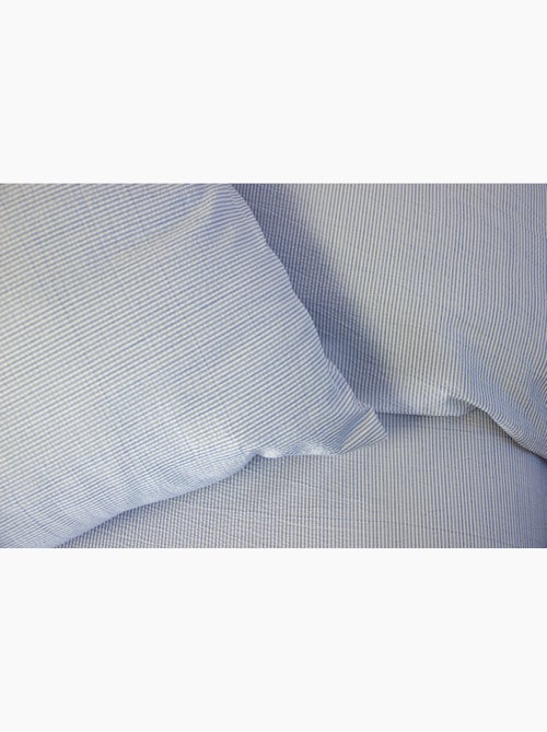 Parure housse de couette Littoral microfibre effet seersucker 240x260cm - Kiabi