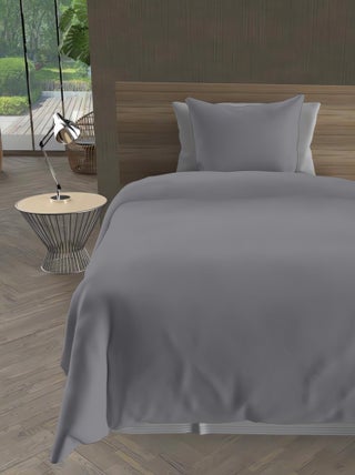 Parure Housse de couette microfibre lavee intemporel